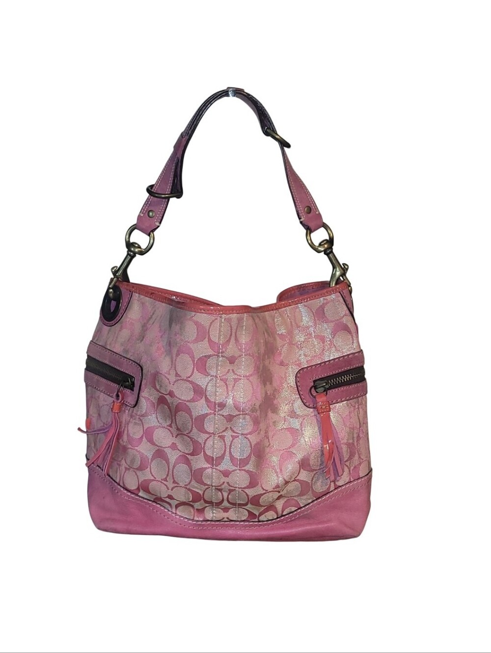Coach Vintage Signature Tie Dye Y2K Shoulder Tote